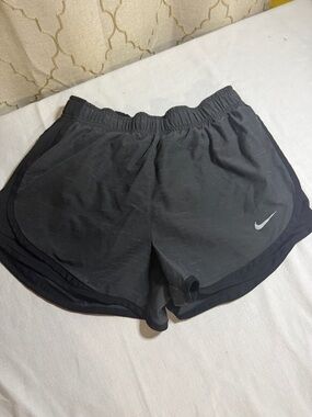 Nike Black Women's Athletic Running Shorts with Reflective Swoosh